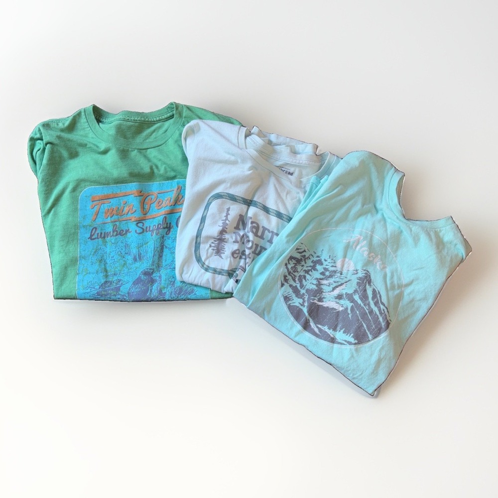 Women's S/M Hiking Outdoors Athletic Retro T Shirts Lot Of 3